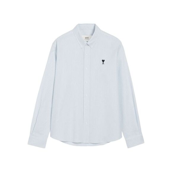 Ami Paris Blue Shirts Men - Picture 1 of 5